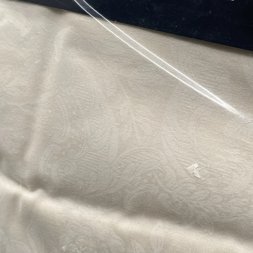 Ralph Lauren Home NIP Cream Damask Twin Flat Sheet Off-White Tone on Tone